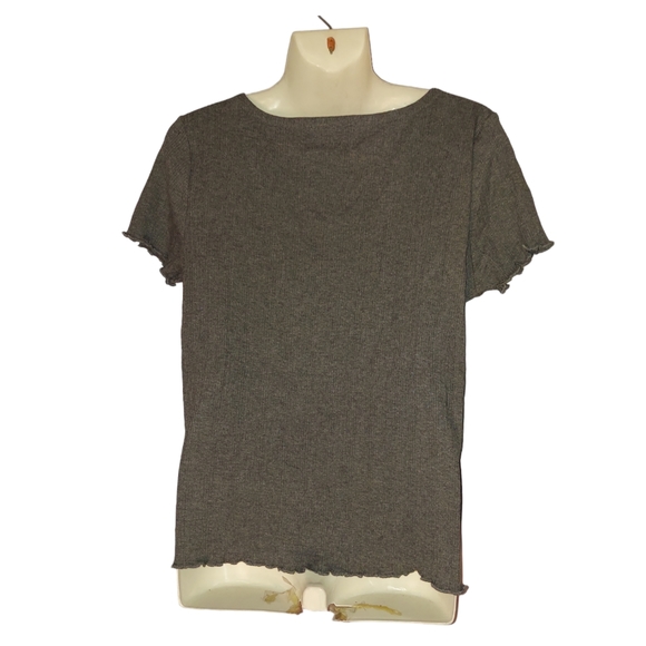 Love by Gap Gray Button Down Top XL - Picture 4 of 8